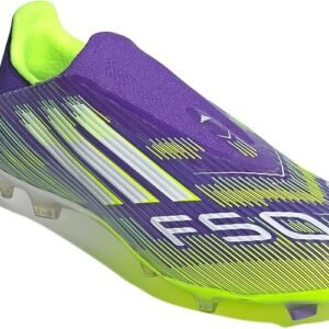 Adidas F50 League Laceless Soccer Cleats – Purple Rush Youth | Best Youth Soccer Shoes