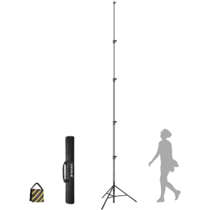 RAUBAY 16-foot tall tripod with carry case for soccer recording