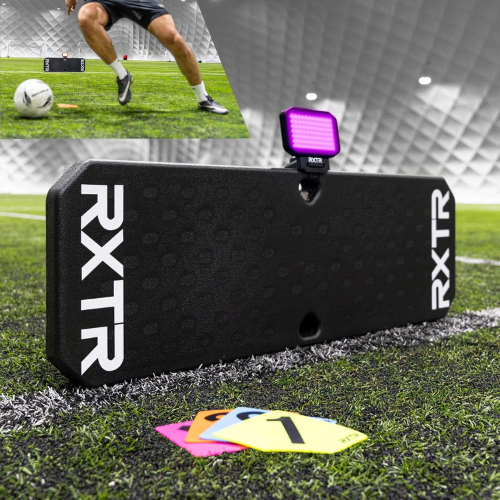 RXTR PRO Coach Soccer Training System - Smart Reaction Light & Soccer Rebound Board with Real-Time Scoring